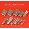 11-Piece Stainless Steel Pottery Texture Clip Set for Clay Modeling