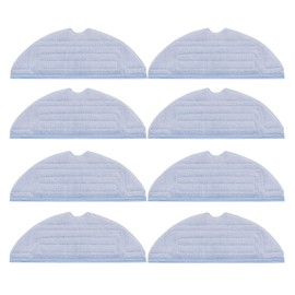 VIEWALL Pack of 8 Replacement Wipes for Roborock S8/S8+/ S7 / S7+ / T7 / T7plus/S7 Maxv / S7 Maxv Ultra/S7 Pro Ultra Accessories, Microfibre, Soft, Washable and Reusable Replacement Cloths Mop