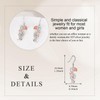 Music Note Earrings 925 Sterling Silver Rose Flower Treble Clef