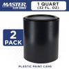 Master Elite 1 Quart Empty Plastic Paint Can Bucket, Pack