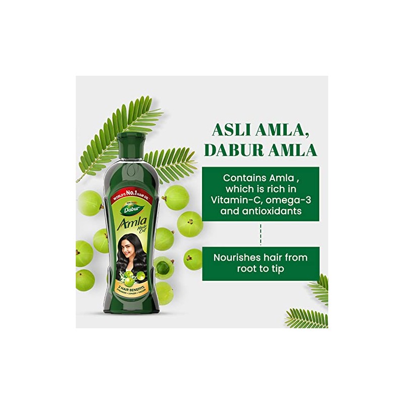 Dabur Aceite para el cabello Amla 9.3 fl oz