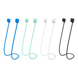 Pack of 4 Straps for AirPods, Carrying Strap for AirPods Pro 2/1 and AirPods 1/2/3/4, Accessories for Airpods, 70 cm Strap for AirPods, Holder for Everyday Sports, Secure Hold Comfort, Black White