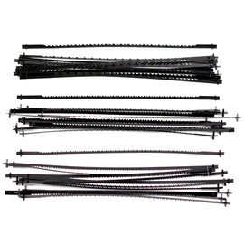 36Pcs 5 Inch Scroll Saw Blades Carbon Steel Pinned Scroll Saw Blades 10/15/18 Teeth Saw Blades Woodworking Tool Power Tool Accessories