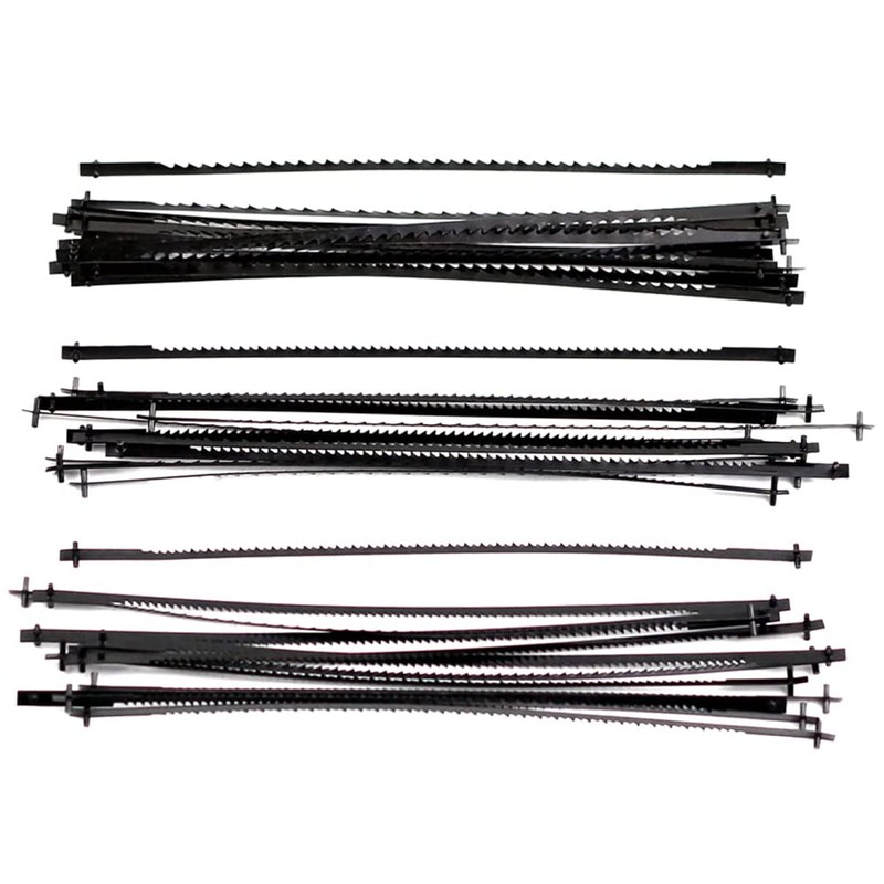 36Pcs 5 Inch Scroll Saw Blades Carbon Steel Pinned Scroll