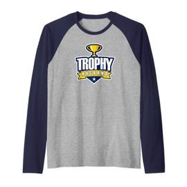 Mens Trophy Husband Raglan Baseball Tee