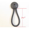 StayPut Bungee/Shock Cord Fastener, Black w/White Surface Attachment Knob &