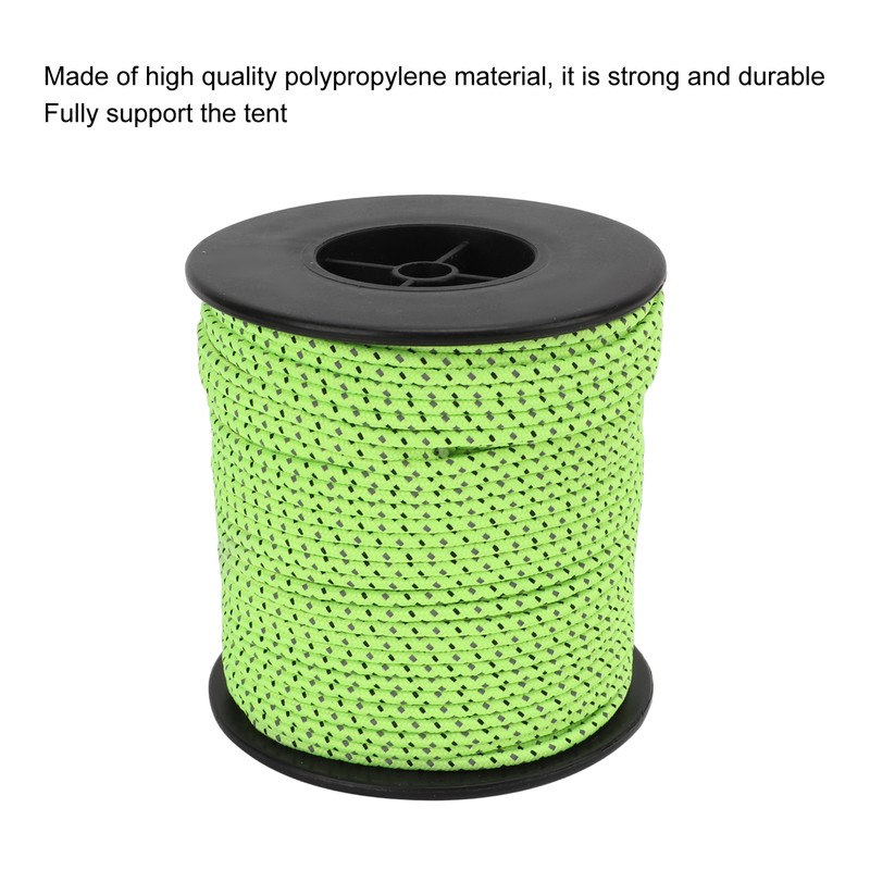 Camping Rope Fluorescent Tent Reflective Cord for Outdoor Camping Hiking