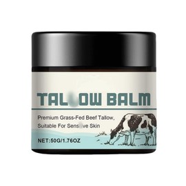 Beef Tallow Skin Care Cream,Multi-Purpose Balm for Face & Balm Tallow Face Moisturizer for Sk-in Ca-re,Face Moisturiser,Face Cream,Tal-low Ba-lm,Tall-ow Moisturiser,Anti Wrinkle Cream,Sk-in Care Cream