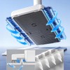 Snap Grip Mini Mop with Zero Touch Press System,7in Microfibre