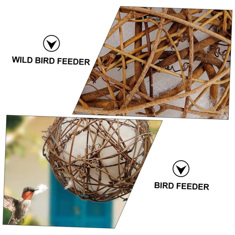 Sosoport 2 Pcs Lightweight Bird Feeding Nest Hanging Bird Feeding