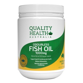 Quality Health Odourless Fish Oil 1000mg Cap X 400