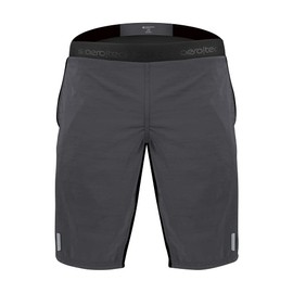 AERO|TECH|DESIGNS | Men's USA MTB Shorts | Mountain Bike Shell and Padded Liner | 11 in Inseam | 5X-Large | Charcoal
