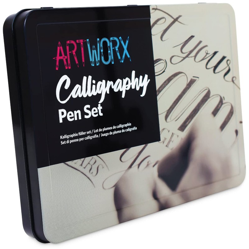 Artworx Calligraphy Pen Set - With Guide Book and Practice