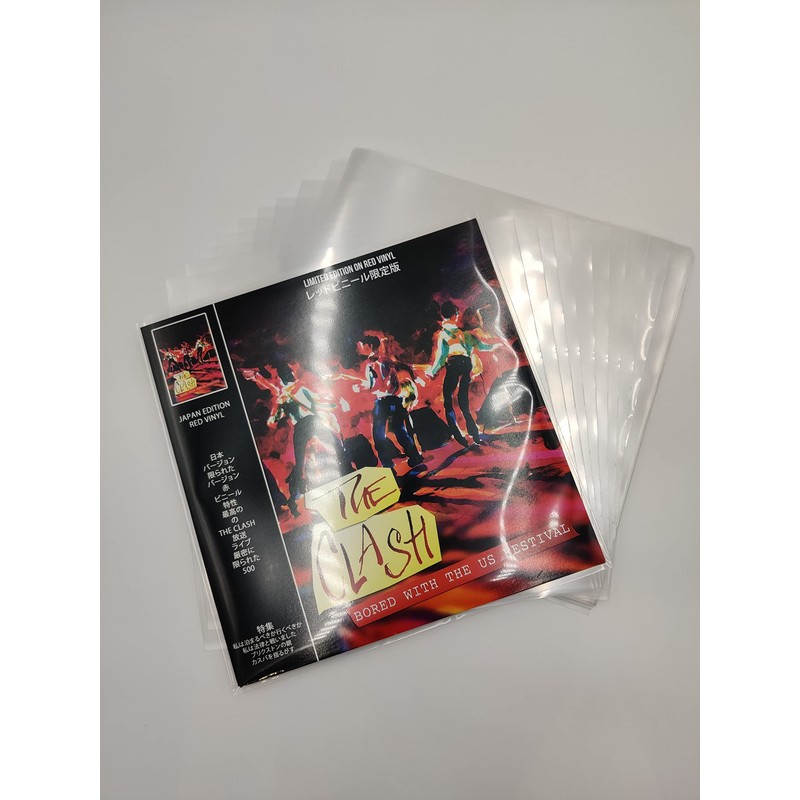 12" Premium Grade Record Sleeves 150 Micron Polypropylene - Produced