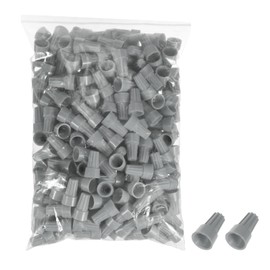 sourcing map 250pcs Wire Connectors Nuts, Electrical Wire Connectors 22-12 AWG Electric Wire Caps, Spring Insert Wire Connectors Nuts Connectors Grey