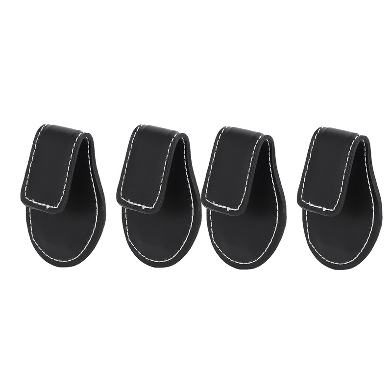 4PCS PU Leather Portable Compact Accurate Size Billiard Chalk Clip