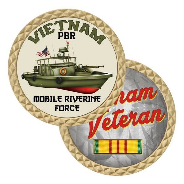NAVY VIETNAM VETERAN PBR MOBILE RIVERINE FORCE 1.75" MADE IN