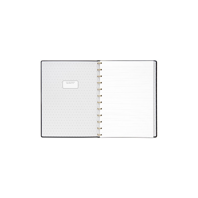 Filofax Moonlight A4 Refillable Notebook - Black