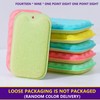 Taoluwin 6Pcs Kitchen Sponges, Dual-Sided Dish Sponge for Kitchen, High-Density