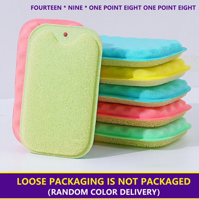 Taoluwin 6Pcs Kitchen Sponges, Dual-Sided Dish Sponge for Kitchen, High-Density