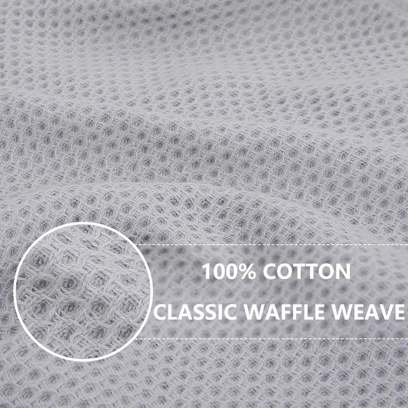 Moosfor 100% Cotton Tea Towels, Highly Absorbent Soft Dish Cloths,