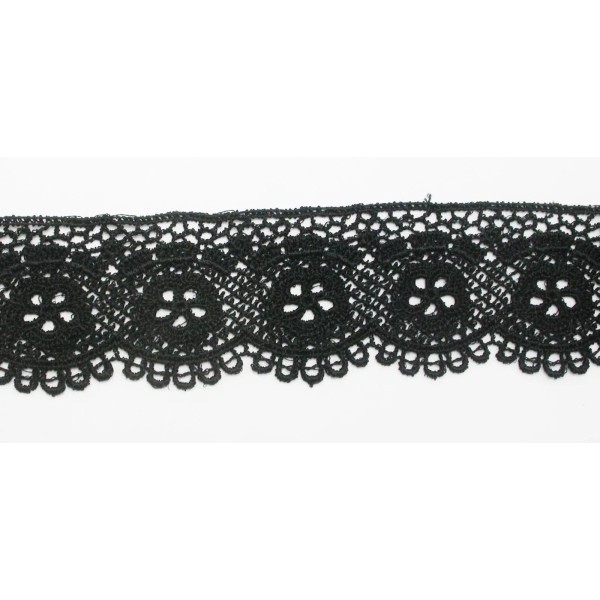 Unbranded Venice Lace 1 3/8" (24.93mm) Black Fine Quality 3