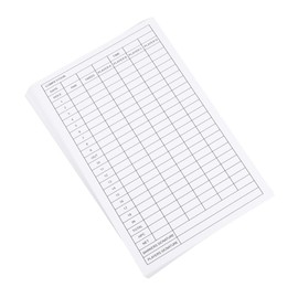 Kisangel 40pcs Coated Paper Golf Scorecards Double-Sided Score Sheets for Accurate Golf Scoring Portable Design for Tournaments and Practice Sessions