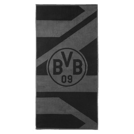 Borussia Dortmund BVB Hand Towel Grey/Black 50 x 100 cm