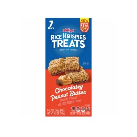 Kellogg's 🟢New Kellogg's Rice Krispies Treats Chocolatey Peanut Butter Box (7 Bars) 4.9oz