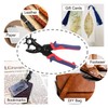 WORKPRO Leather Hole Punch, Belt Hole Puncher with 6 Multi-Hole