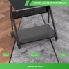 Height Adjustable Computer Tower Cart Stand, Mobile PC Laptop Standing