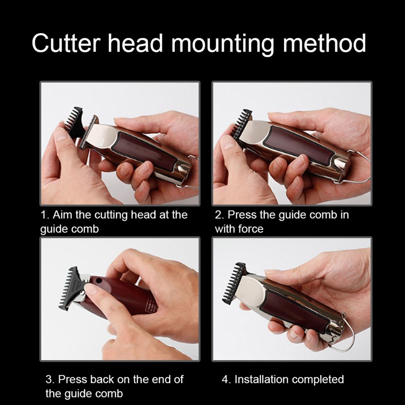 Hair Clipper USB Rechargeable Electric Hair Trimmer Hair Modeling Carving