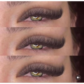 Russian lashes, easy fan, D curl, 0.07, 10mm