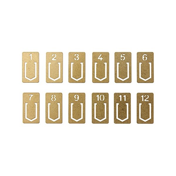Midori Brass Clip Number (43080006)