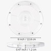 Yatinkim 22.8 cm Acrylic Turntable Rotating Base Clear 360 Degree