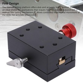Manual Displacement Platform, X Axis Dovetail Groove Sliding Platform, 40 mm Hub Moving Platform Tool for Smooth and Accurate Linear Movement
