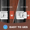 2pcs Home Security Door Reinforcement Lock Anti Theft Aluminum Alloy