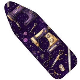 Nuxovilar Purple Sewing Machine Ironing Board Cover,15 * 54inch,Fit Most Standard Boards,Ironing Accessory,Home Decor
