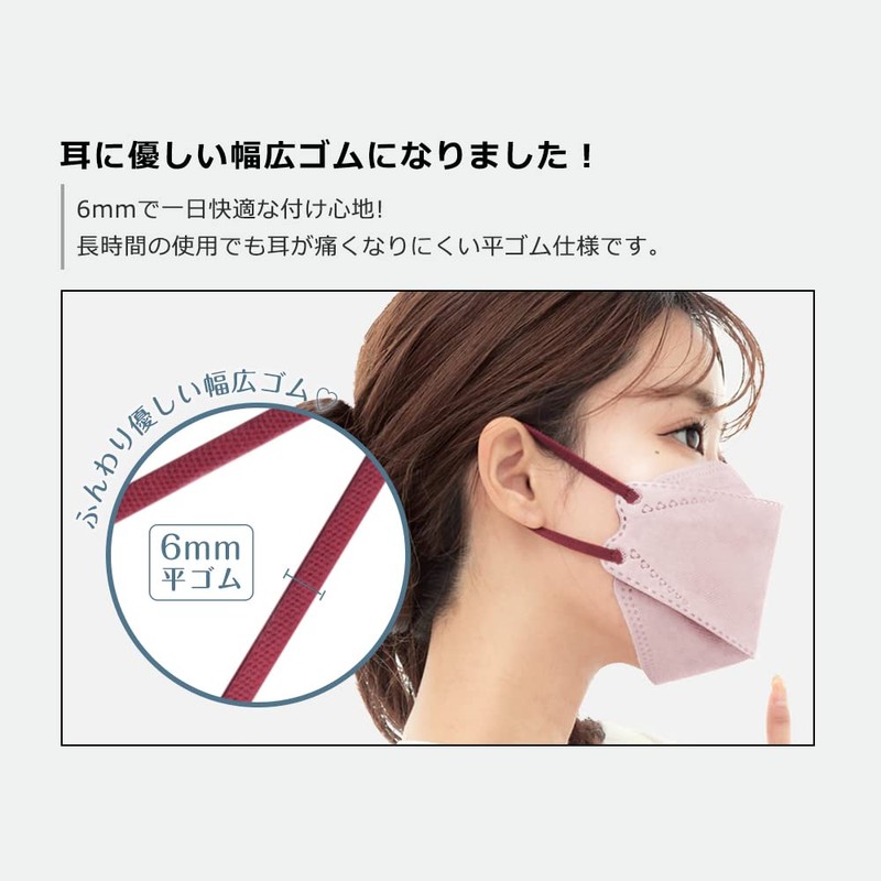 [millarouge] バイカラーマスク マスク 不織布 立体 立体マスク バイカラーマスク 血色マスク 不織布マスク カラー