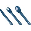 Lifeventure Ellipse Plastic Interlocking Cutlery Set For Camping, Travel &