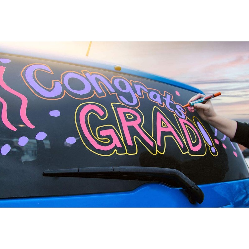 Window Markers for Glass Washable Car Window Paint Pen- Dry