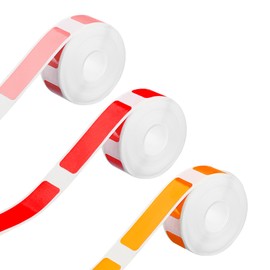 Giantree 3 Rolls Label Maker Tape, 12mm x 40mm Thermal Label Printing Paper Household Storage Labels Self-Adhesive Label Tape Compatible with D30 Portable Label Printer Tapes for Office (Mixcolor 2)