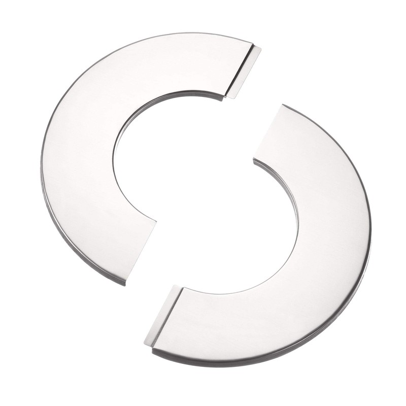 sourcing map Wall Split Flange, Stainless Steel Round Escutcheon Plate