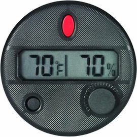 Quality Importers HygroSet DHYG-FM Adjustable Digital Hygrometer for Front Mount Humidor