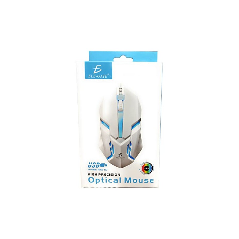 Generi Ratón Mouse Gamer Profesional, Ergonómico con Cable, Luz RGB