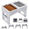 UPSKY - Cuencos elevados 3 en 1 para Perros, comedero