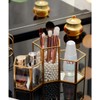 HARLIANGXY Makeup Brush Holder Glass Cosmetic Organiser Makeup Brush Storage