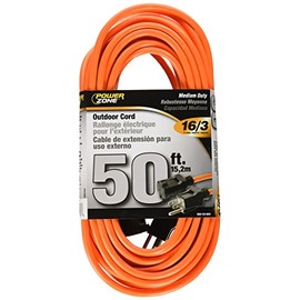 Cord Ext Outdoor 16/3x50ft Org