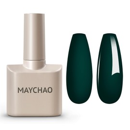 MAYCHAO 15ML Gel Nail Polish 1Pc Emerald Green Gel Polish Soak Off UV LED Nail Polish Nail Art Starter Manicure Salon DIY at Home, 0.5 OZ