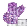 Dark Purple Body Glitter Stick,Sparkly Hair Face Glitter Makeup